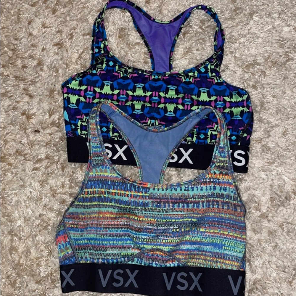 VSX sports bras size medium lot/bundle of two